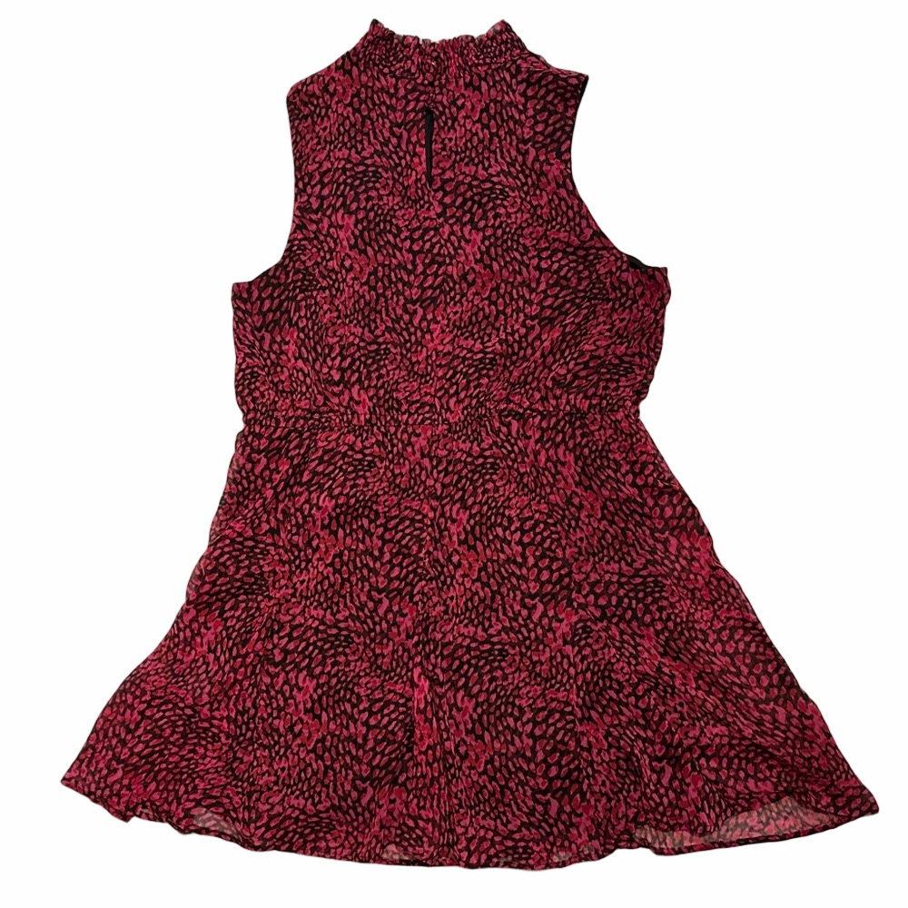 Nine West Ruffle Neck Sleeveless Dress